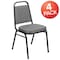Flash Furniture Gray Fabric Banquet Chair with Silver Vein Frame, PK4 4-FD-BHF-1-SILVERVEIN-BCG-GG - alternate 2